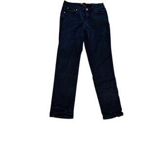 Earl Jeans Women's 4P Black Slim Straight Leg Stretch Denim mid rise vintage